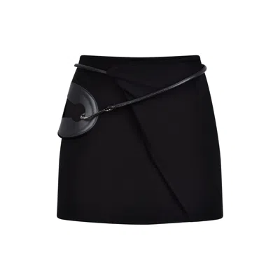 Bianca Resortwear Women's Bruna Wrap Mini Skirt In Black