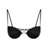 Bianca Resortwear Women's Calla Bikini Top In Black In Black