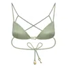 Bianca Resortwear Women's Green India Bikini Top In Sage In Green