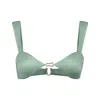Bianca Resortwear Women's Green Lola Bikini Top In Sage In Green