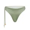 Bianca Resortwear Women's Green Lulu Swim Bottom In Sage In Green