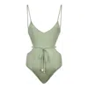 Bianca Resortwear Women's Green Vittoria Swimsuit In Sage In Green