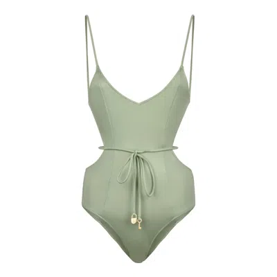 Bianca Resortwear Women's Green Vittoria Swimsuit In Sage