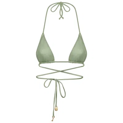 Bianca Resortwear Women's Green Yasmin Bikini Top In Sage