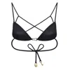 Bianca Resortwear Women's India Bikini Top In Black In Black