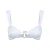 Bianca Resortwear Women's Lola Bikini Top In White In White