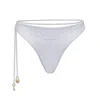 Bianca Resortwear Women's Lulu Swim Bottom In White In White