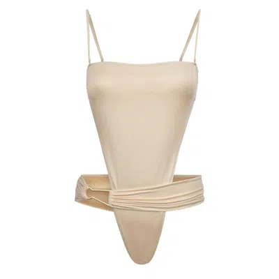 Bianca Resortwear Women's Neutrals Aria Swimsuit In Cream In White