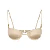 Bianca Resortwear Women's Neutrals Gala Bikini Top In Cream In White