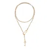 Bianca Resortwear Women's Neutrals / Gold Livia Necklace In Cream In Gold