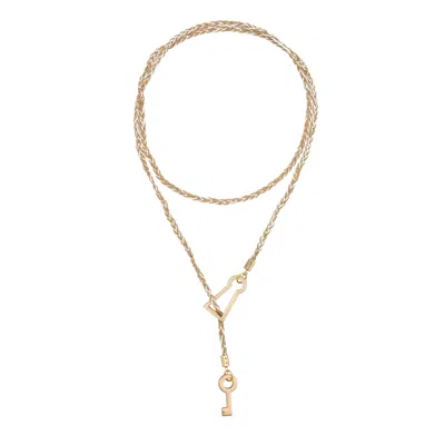 Bianca Resortwear Women's Neutrals / Gold Livia Necklace In Cream