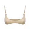 Bianca Resortwear Women's Neutrals Mina Bikini Top In Cream In White