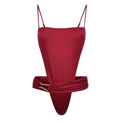 Bianca Resortwear Women's Red Aria Swimsuit In Cherry