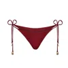 Bianca Resortwear Women's Red Isla Swim Bottom In Cherry In Red