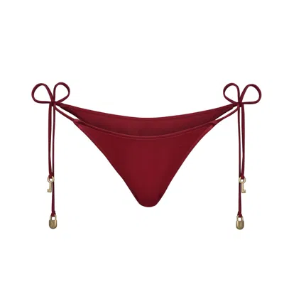 Bianca Resortwear Women's Red Isla Swim Bottom In Cherry