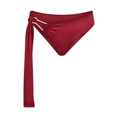 Bianca Resortwear Women's Red Jana Swim Bottom In Cherry