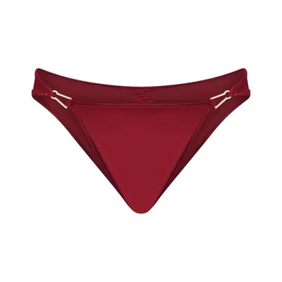 Bianca Resortwear Women's Red Lena Swim Bottom In Cherry