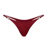 Bianca Resortwear Women's Red Rose Swim Bottom In Cherry In Red
