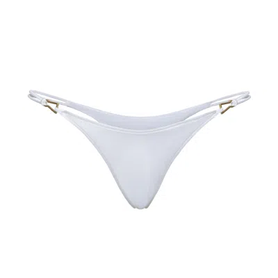 Bianca Resortwear Women's Rose Swim Bottom In White