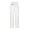 Bianca Resortwear Women's White Deva Wrap Trousers In Ivory In White