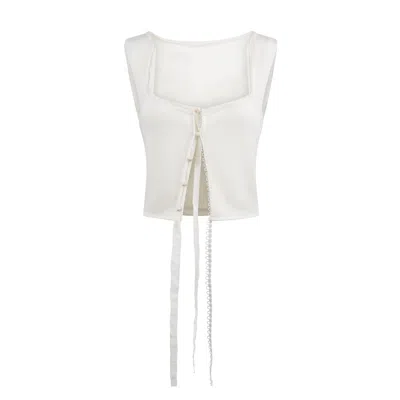 Bianca Resortwear Women's White Faye Top In Ivory