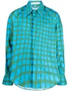 Bianca Saunders Abstract-print Cotton Shirt