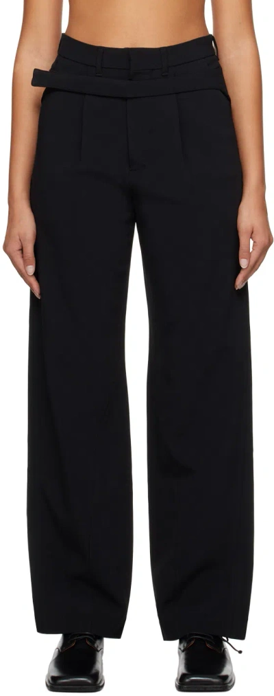 Bianca Saunders Black Macho Trousers