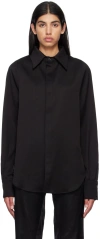 Bianca Saunders Black Row Back Shirt In Black