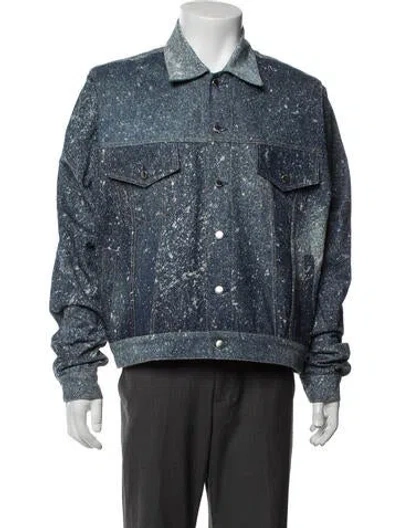Pre-owned Bianca Saunders Patterned In Blue