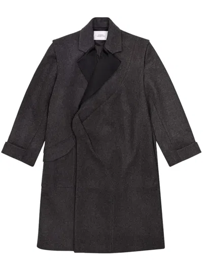 Bianca Saunders Shettle Coat In 黑色