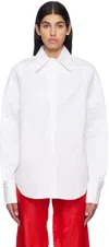 Bianca Saunders White Row Back Shirt In White