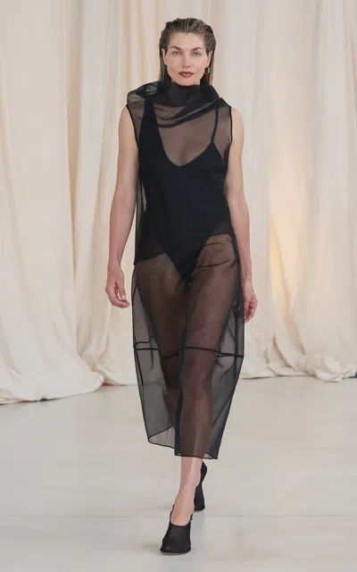 Bianca Spender Curvature Silk Skirt