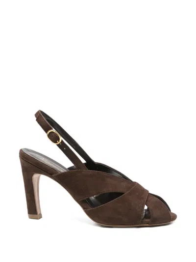 Biancadi 크로스오버 스트랩 샌들 In Brown