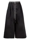 Biancalancia Pleated-culotte Trousers In Black