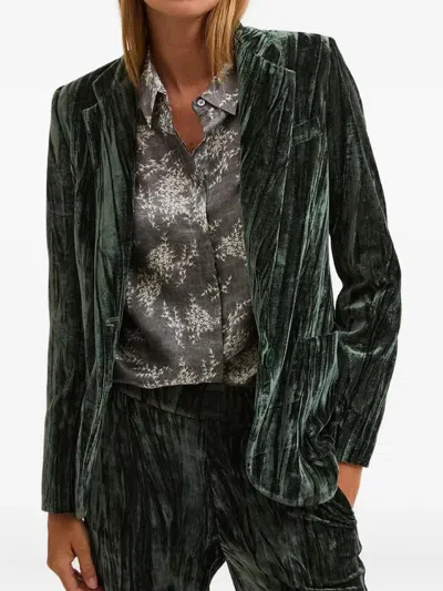 BIANCALANCIA SINGLE-BREASTED VELVET BLAZER