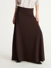 Biancalancia Flared Maxi Skirt In Brown