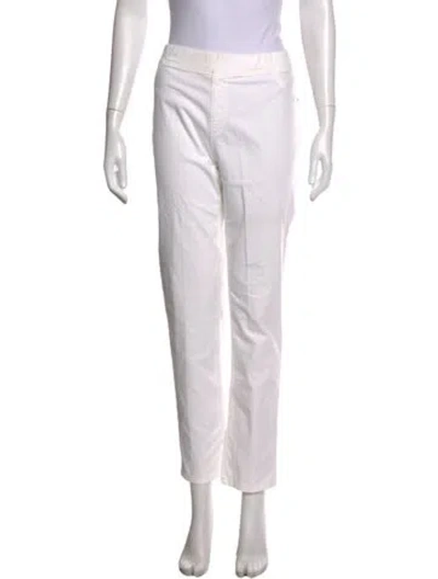 Pre-owned Biancalancia Straight Leg Pants In White