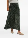 Biancalancia Textured Midi Skirt In Green