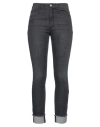 Biancalancia Woman Jeans Black Size 6 Cotton, Elastane In Black