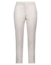 Biancalancia Woman Pants Beige Size 8 Polyester, Viscose, Elastane, Metal In Beige