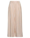 Biancalancia Woman Pants Sand Size 8 Viscose, Cotton, Polyamide, Elastane In Beige