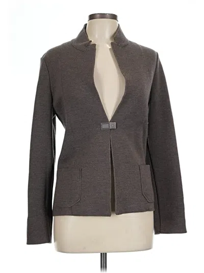 Pre-owned Biancalancia Wool Cardigan Sweater In Gray