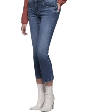 Bianco Crop All Year Round Jeans In Medium Denim
