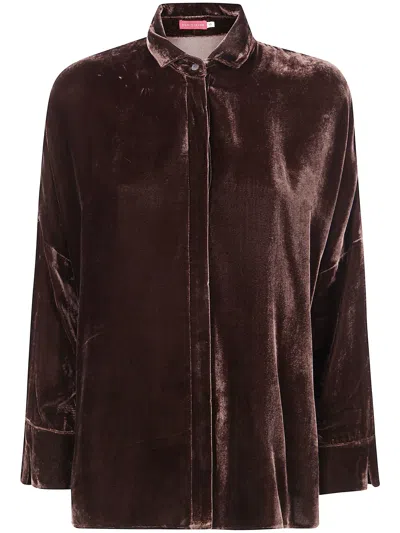 Bianco Levrin "ares" Shirt In Brown