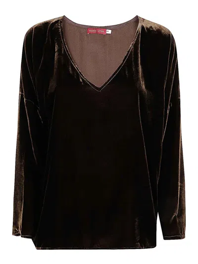 Bianco Levrin Bria Shirt In Brown