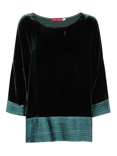 Bianco Levrin Paris Oriana Shirt In Green