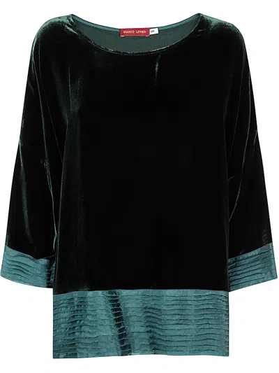 Bianco Levrin Paris Oriana Shirt In Green