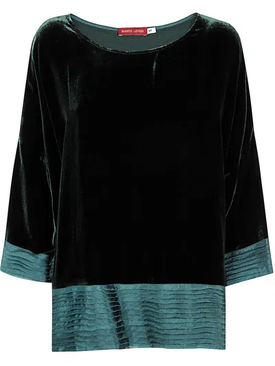 BIANCO LEVRIN PARIS ORIANA SHIRT,S477 095 V05 BOTTLE GREEN