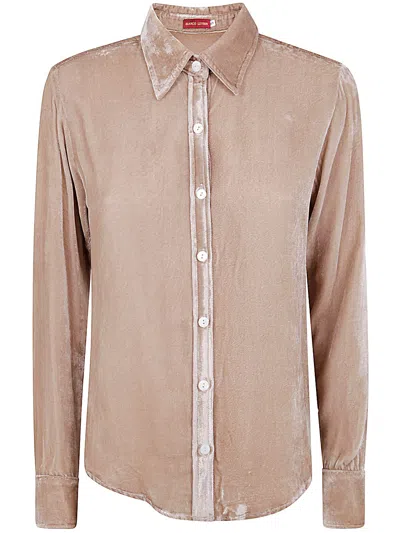 BIANCO LEVRIN AUDREY SHIRT,S79 V55 PEARL GREY