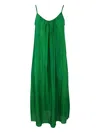 Bianco Levrin Tie-dye Stripe Dress In Green